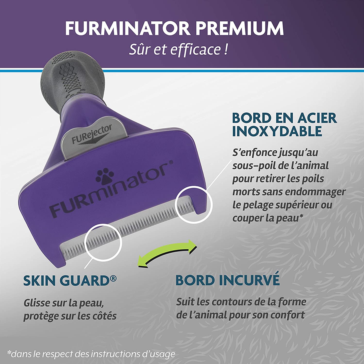 Furminator™ - Brosse révolutionnaire pour chats à poils longs